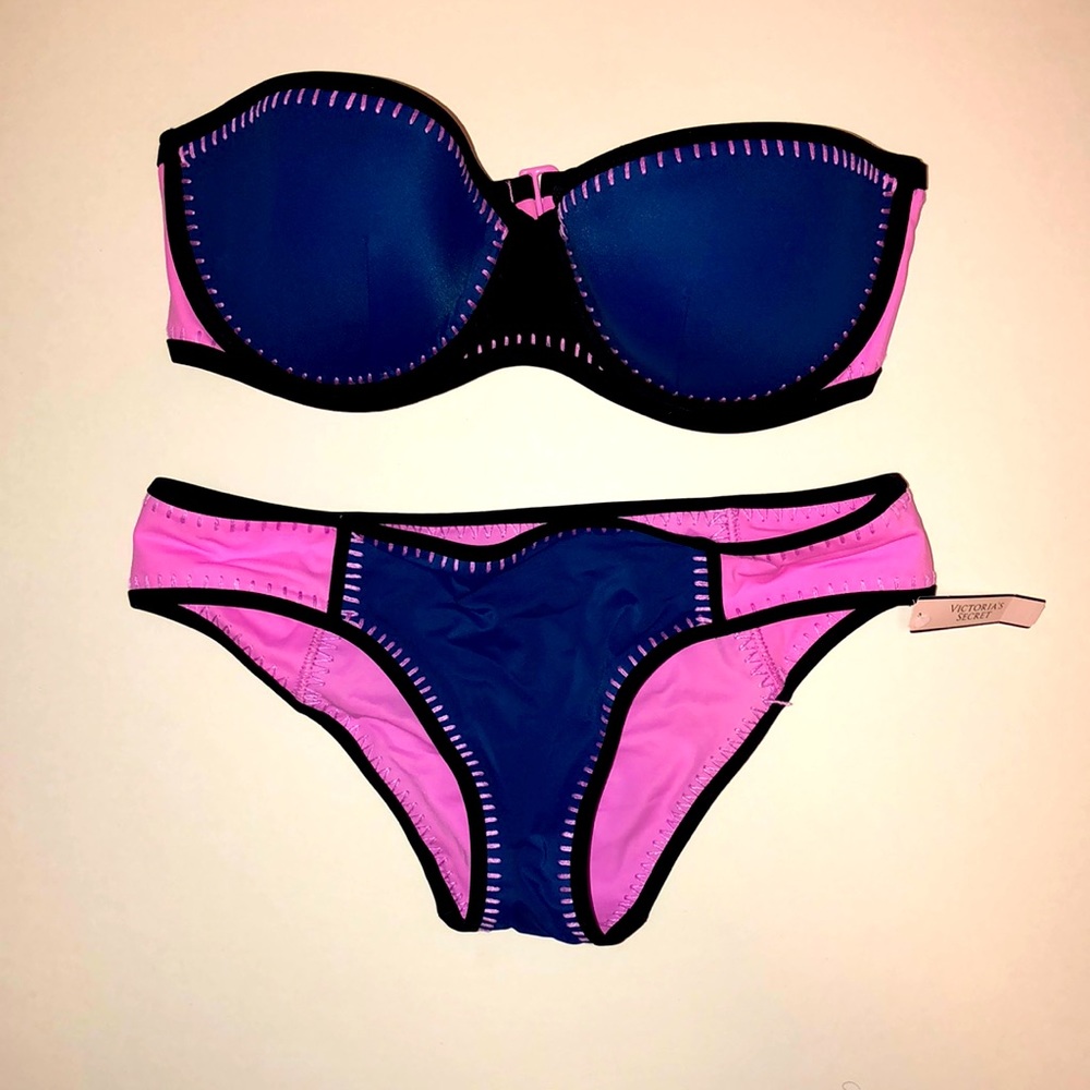 NWT Victoria Secret swim color block bikini